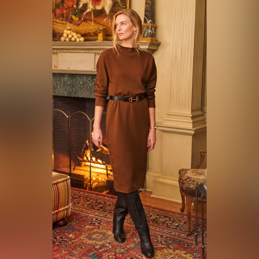 $298 Frank & Eileen Isabelle Dress Cinnamon color